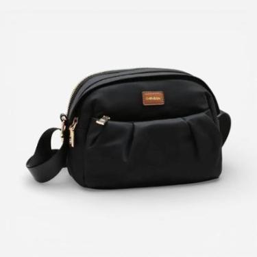 Imagem de Bolsa Feminina Chenson Transversal Twill Nylon Preta-Feminino