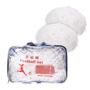 Imagem de Rede Futebol Campo Kit 2 Redes 11 Jogadores Ginasio Escola Sitio Clube