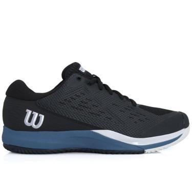 Imagem de Tênis Wilson Rush Pro Ace Preto Azul e Branco-Masculino