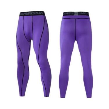 Imagem de Calças Leggings De Compressão Para Corrida Masculina, Calças Esportiva