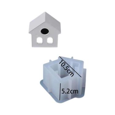 Imagem de Molde De Silicone Para Suporte De Lâmpada Em Forma De Casa De Pássaros