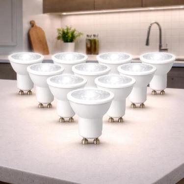 Imagem de Kit 10 Lampadas Led Dicróica MR11 4w 4000K Branco Neutro GU10 110v/220