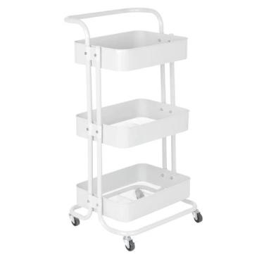 Imagem de Laraz, Carrinho organizador Berlim cozinha escritório quarto 3 pratele