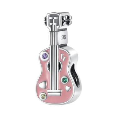 Imagem de Pingentes De Instrumentos Musicais Em Prata Esterlina: Piano, Guitarra