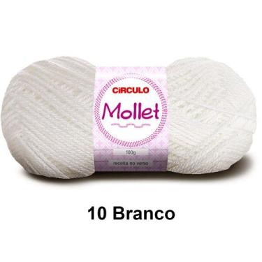 Imagem de Lã Fio Mollet Círculo 100g 200m Novelo - Tricô e Crochê 1/2, 10 - Bran