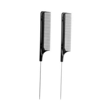 Imagem de Pente De Cabelo Profissional Em Aço Inoxidável Com Dentes Finos, Ferra