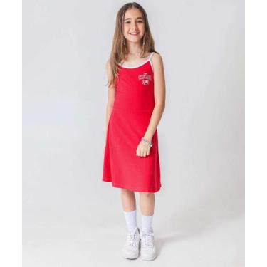 Imagem de Vestido Juvenil Alças Finas Marisa 10 a 16 Vermelho-78084, 16, Vermelh