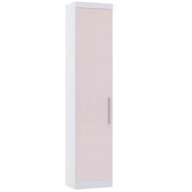Imagem de Guarda Roupa Sapateira 50cm 1 Pt Alpes Luciane Móveis Branco Pf-rosa P