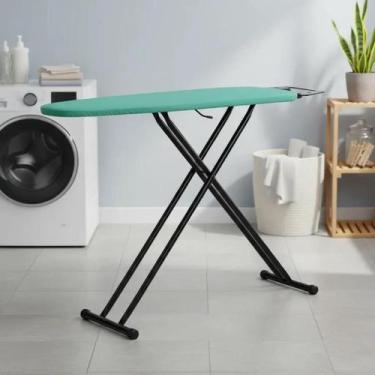 Imagem de Tábua de Passar Roupa em Aço com Altura Regulável e Suporte para Ferro