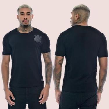 Imagem de Camiseta Masculina Casual Corinthians Algodão-Masculino