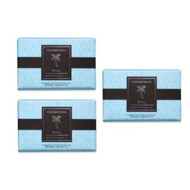 Imagem de Kit 3 Sabonetes Perfumados em Barra 75g Acqua Aroma, Brisa