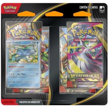 Imagem de Pokémon Mega Evolução Com 4 Pacote De Booster Sortidos - 4444410051 - 