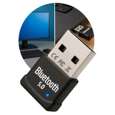 Imagem de Adaptador Receptor Bluetooth 5.0 Usb Wireless Transmissor para Computador Pc Fone de Ouvido Impressora Notebook Laptop Gamepad Mouse Teclado Auto-falantes Win 10/8.1/8/7/Xp