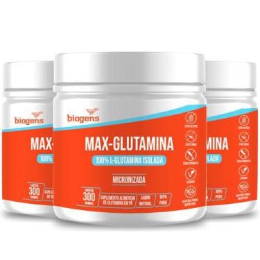 Imagem de Biogens kit 3x max glutamina 300g