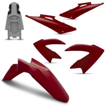 Imagem de Kit Carenagem 4 Peças Pro Tork NXR 150 Bros 2009 Até 2011, VERMELHO CL