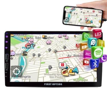 Imagem de Central Multimidia Mp5 1 Din Bt Usb Esp Android Ios 9 Pol - First Opti