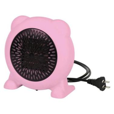 Imagem de Mini aquecedor portátil de mesa, ventilador de ar quente de 600 W, ros