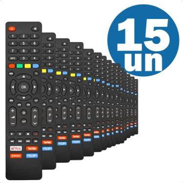 Imagem de Kit com 20 Controles Remotos Compatível para TV Philco Smart 4K Netfli