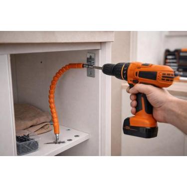 Imagem de Cabo Extensor Flexível 30 cm - Laranja Acessório ideal para quem preci