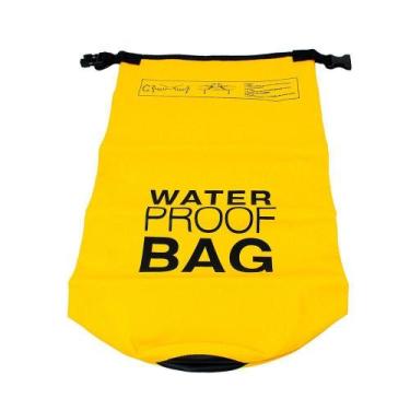 Imagem de Bolsa Mochila Impermeavel Saco Estanque 5 Litros Camping Bag Amarelo -