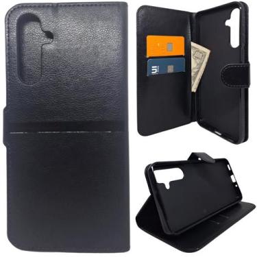 Imagem de Capa Carteira Para Samsung A16 5G (Tela de 6.7) Capinha Case Cor:Preto