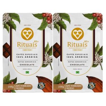 Imagem de 2x Café Torrado E Moído Rituais 3 Corações Chocolate 250g -, Chocolate