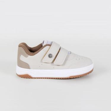 Imagem de Tênis Infantil Menino Kidy 3131046 Taupe, Natural, Taupe, 9248, 22