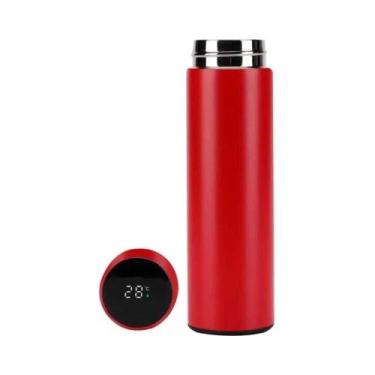 Imagem de Garrafa Térmica Garrafa Inox 480ml com Display LCD Termômetro em Aço I