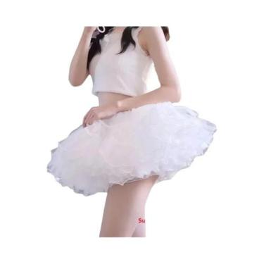 Imagem de Saia Gótica Lolita Estilo Disco Voador Sem Armação Com Volume Máximo I