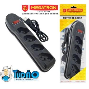Imagem de Filtro de Linha 4 tomadas 74411 Megatron