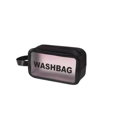 Imagem de Necessaire Bolsa Viagem Mão Maquiagem Cosméticos WashBag impermeável M