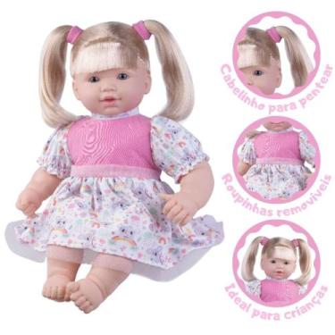 Imagem de Boneca Para Meninas Manu Divertoys Fala Diversas Frases - Super Toys