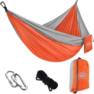 Imagem de Rede de Dormir Reforçada Nylon 210T Capacidade 300kg 270x140cm para Ca