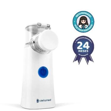 Imagem de nebulizador Mesh Portatil Dellamed branco de 110/220V