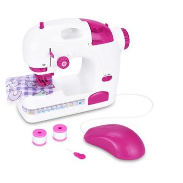 Imagem de Mini Máquina de Costura Rosa Ateliê Realista da Zippy Toys