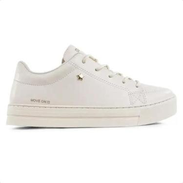 Imagem de Tênis Feminino Casual Ramarim 2493205, Bege, 35