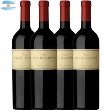 Imagem de 4 Unidades Vinho Argentino Tinto Angelica Zapata - Merlot