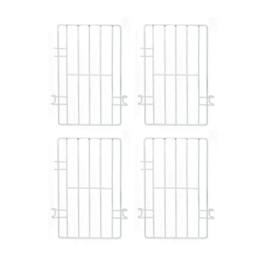 Imagem de Kit 4 Separadores de Cesto para Freezer Metalfrio Nextgen Aramado 23cm X 14cm Branco