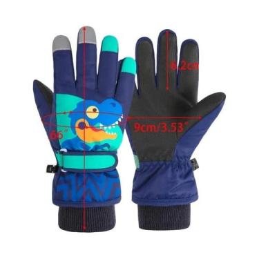 Imagem de Luvas De Inverno Para Bebês Em Fleece Coral Impermeáveis Para Esqui E 