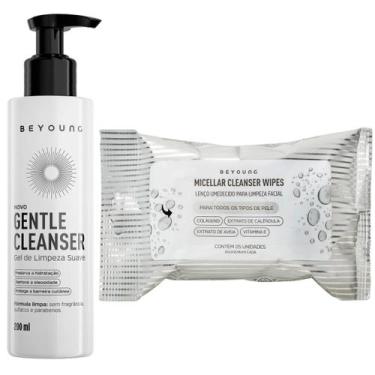 Imagem de Kit Limpeza Facial Suave Beyoung Cleanser + Lenços Micelares