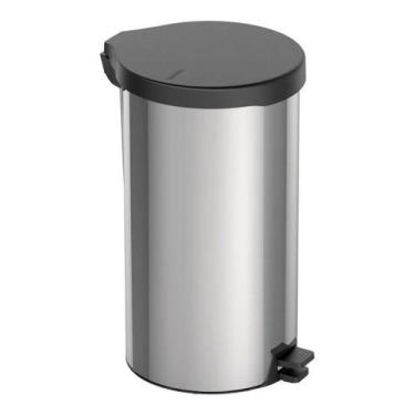 Imagem de Lixeira com Pedal Tramontina New em Aço Inox com Acabamento Polido 20 