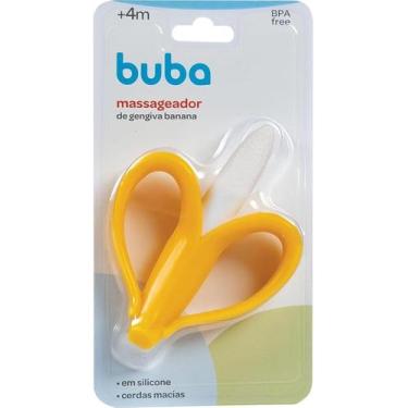 Imagem de Massageador De Gengiva Infantil Banana Amarela Buba - 16166