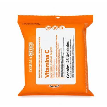 Imagem de Lenço Umedecido Derma Chem com Vitamina c 25 un