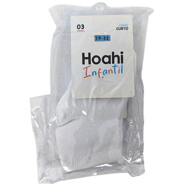 Imagem de Meia Infantil Unissex Kit 3 Pares Casual Dia a Dia Conforto Cano Curto Hoahi 004hoic22003