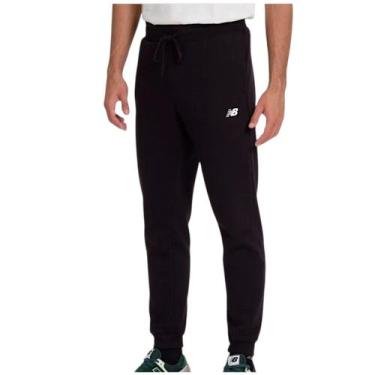 Imagem de Calça New Balance Essentials Basic Sem Felpa Masculina, Preto, G