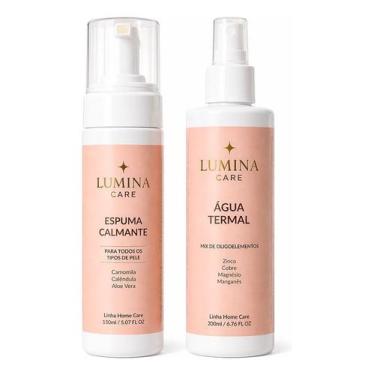 Imagem de Kit Limpeza Facial Espuma Calmante + Água Termal - Lumina Care