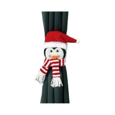 Imagem de Presilha De Cortina De Natal Com Desenhos De Pinguim, Papai Noel, Bone