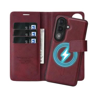Imagem de Capa De Couro Flip 2 Em 1 Para Samsung Galaxy S26 Ultra S25 plus S24 S