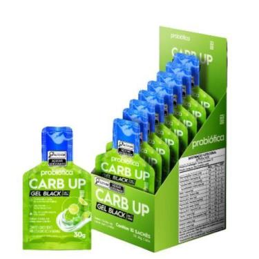 Imagem de Carb Up Gel Black Cafeína (10 Sachês de 30g) Probiótica - - Dr. Peanut