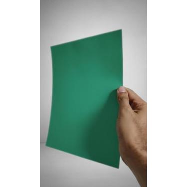 Imagem de Papel Laminado A4 1 Face 250g 20 Folhas Verde - Congratulations Store